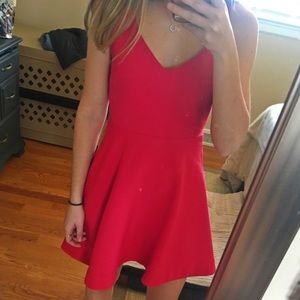 Red Lulus Skater Dress